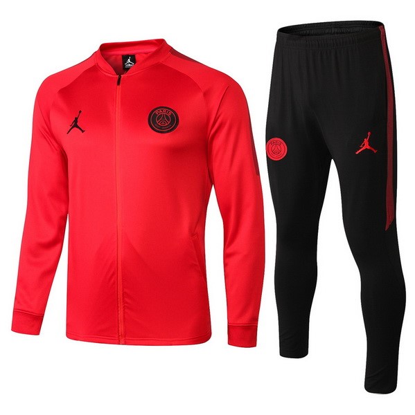 Jordan Trainingsanzug Woolen Kinder Paris Saint Germain 2018-19 Rote Fussballtrikots Günstig